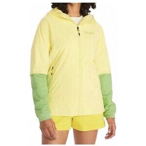 Marmot Women's Novus LT Primaloft Insulated Hoody Yellow/Kiwi XL NWOT $220 MSRP